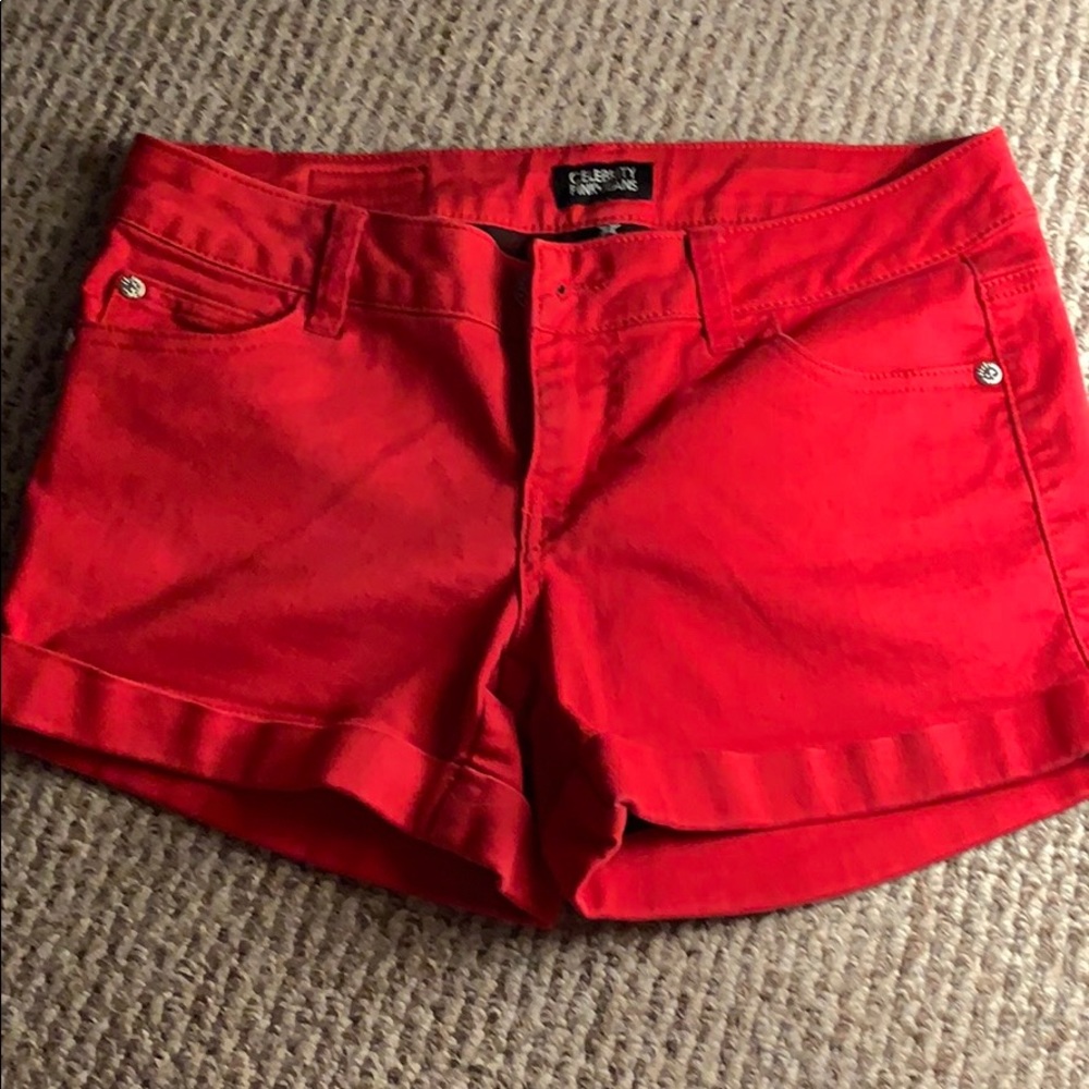 Red shorts